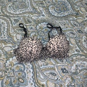 34C Leopard Print Candies Lined Bra